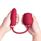 The Suck & Thrust Rose Rechargeable Suction & Thrusting Vibe