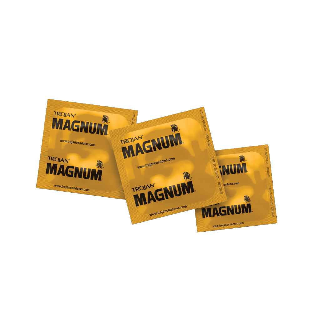 Trojan Magnum Large Size 12 Count Lubricated Latex Condoms