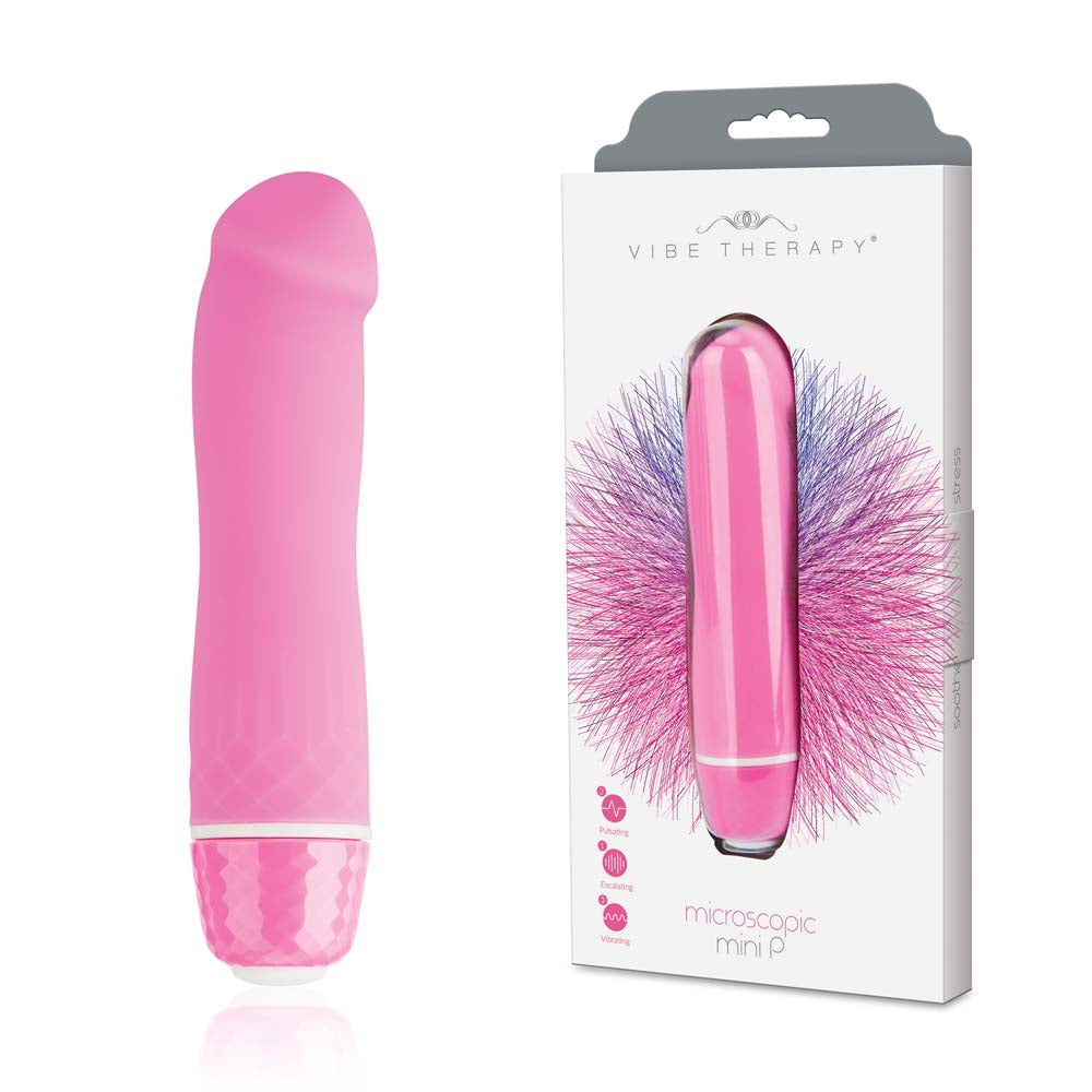 Packaging of the Vibe Therapy - Mini P in Pink color