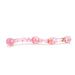 The Gläs Sweet Coral Pink Glass Wand Double Dildo and Anal Toy at glastoy.com