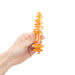 The Gläs Tornado Orange Oxide Glass Butt Plug at glastoy.com