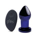 Gläs 3.5 inch Rechargeable Remote Controlled Vibrating Glass Butt Plug at glastoy.com