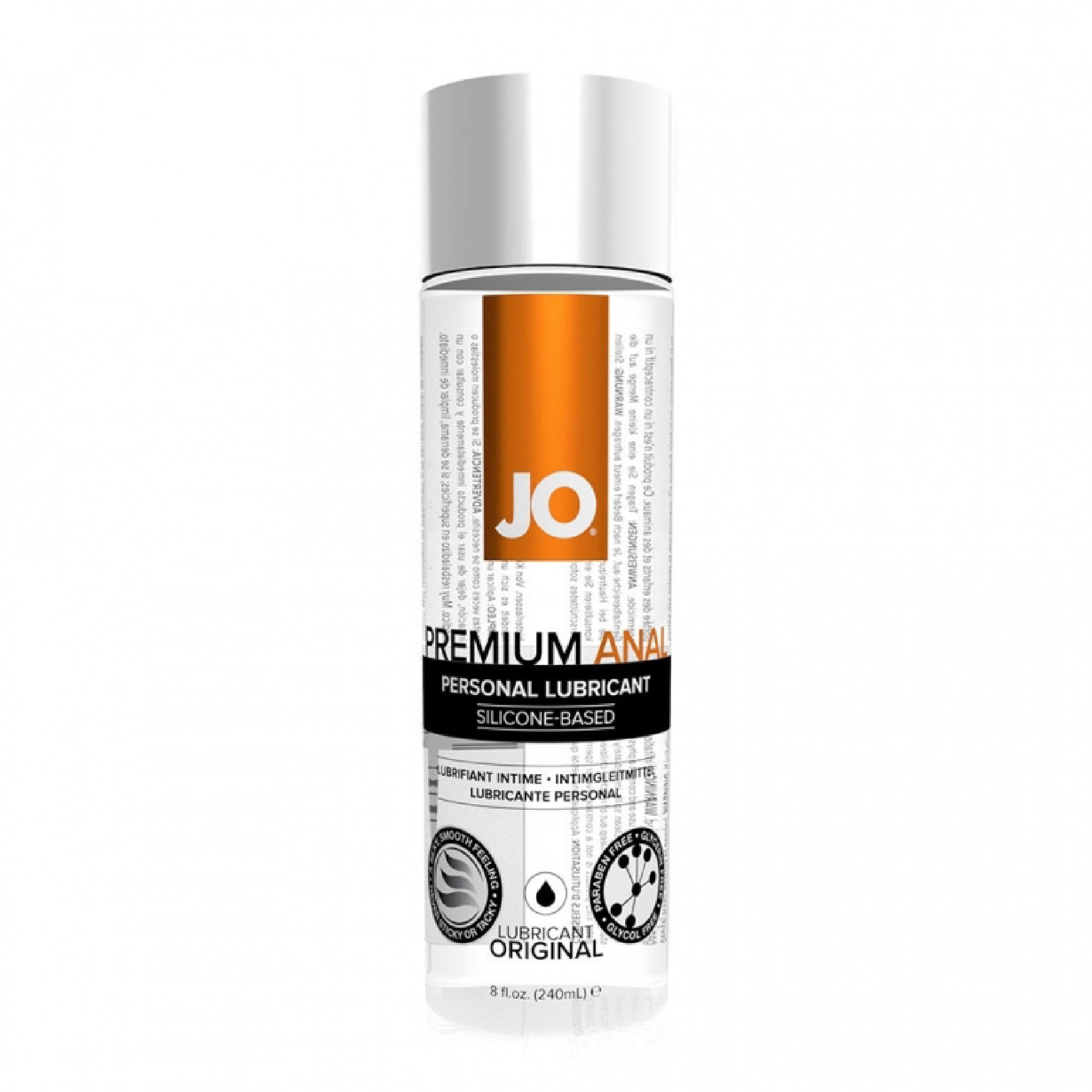 System Jo Silicone Based Anal Original Lubricant (Eight Ounces) - Gläs