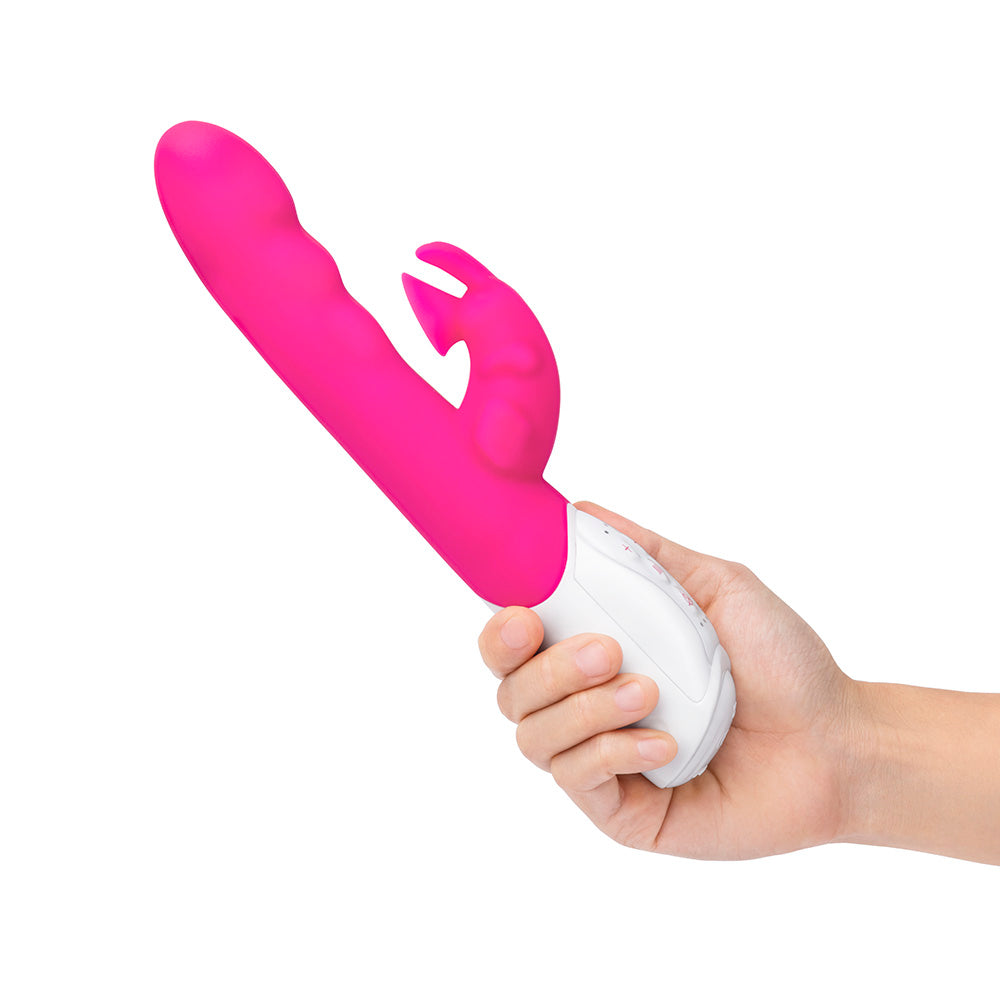 Rabbit Essentials Clitoral Suction Rabbit Vibrator in Hot Pink