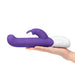 Rabbit Essentials Come Hither Curved Tip Rabbit Vibrator in Purple