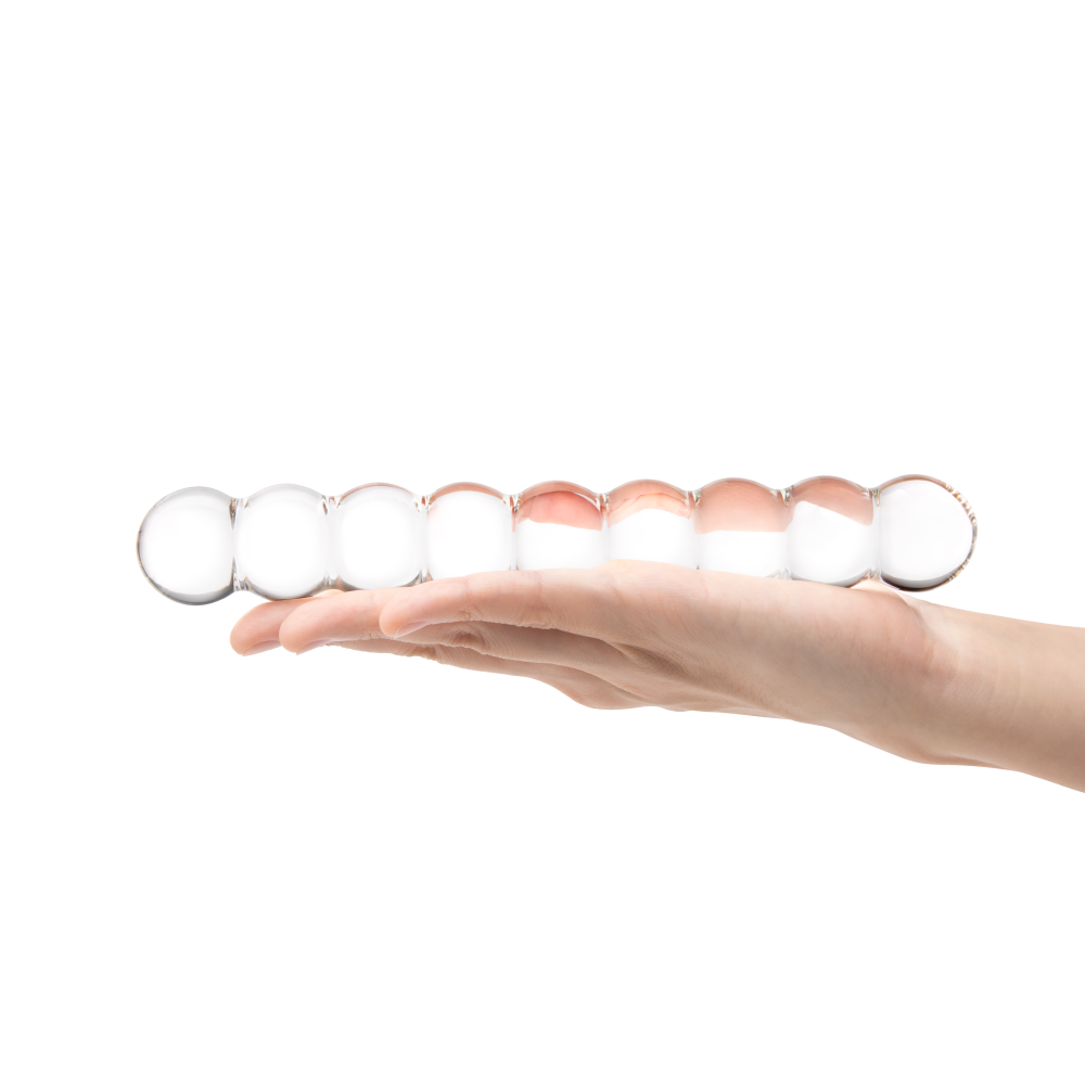 Shop the Gläs 8 inches Double Ended Beaded Glass Dildo