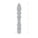 Size and measurements of the Gläs 8 inches Double Ended Beaded Glass Dildo with Tapered Tip