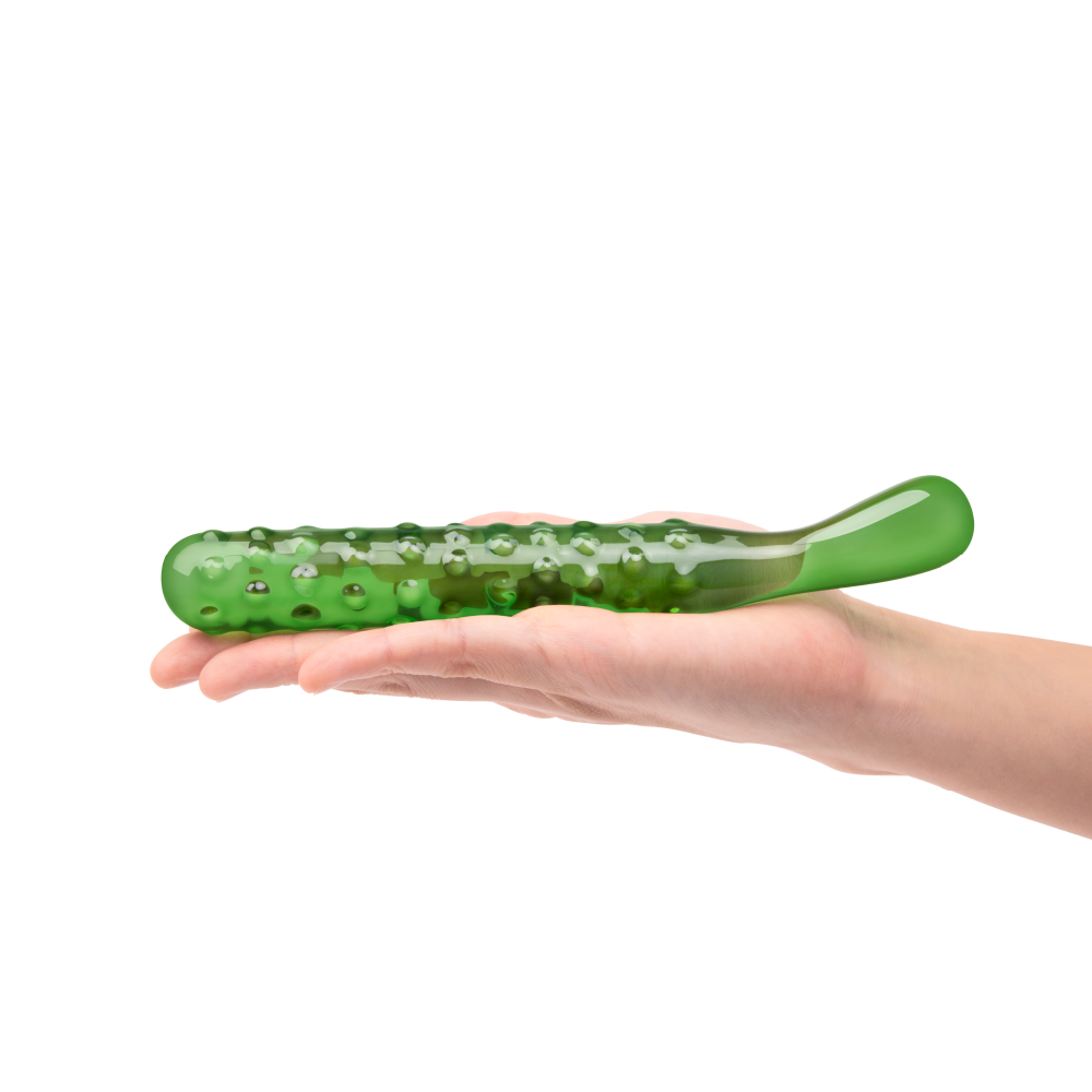 Shop the Gläs 8 inches Green Curved Double Ended Nubby Dildo