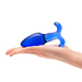 Shop the Gläs 4.5 inches Blue Glass Buttplug with Finger Hooks