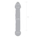 Specifications of the Gläs 6.5 inch Full Tip Textured Glass Dildo