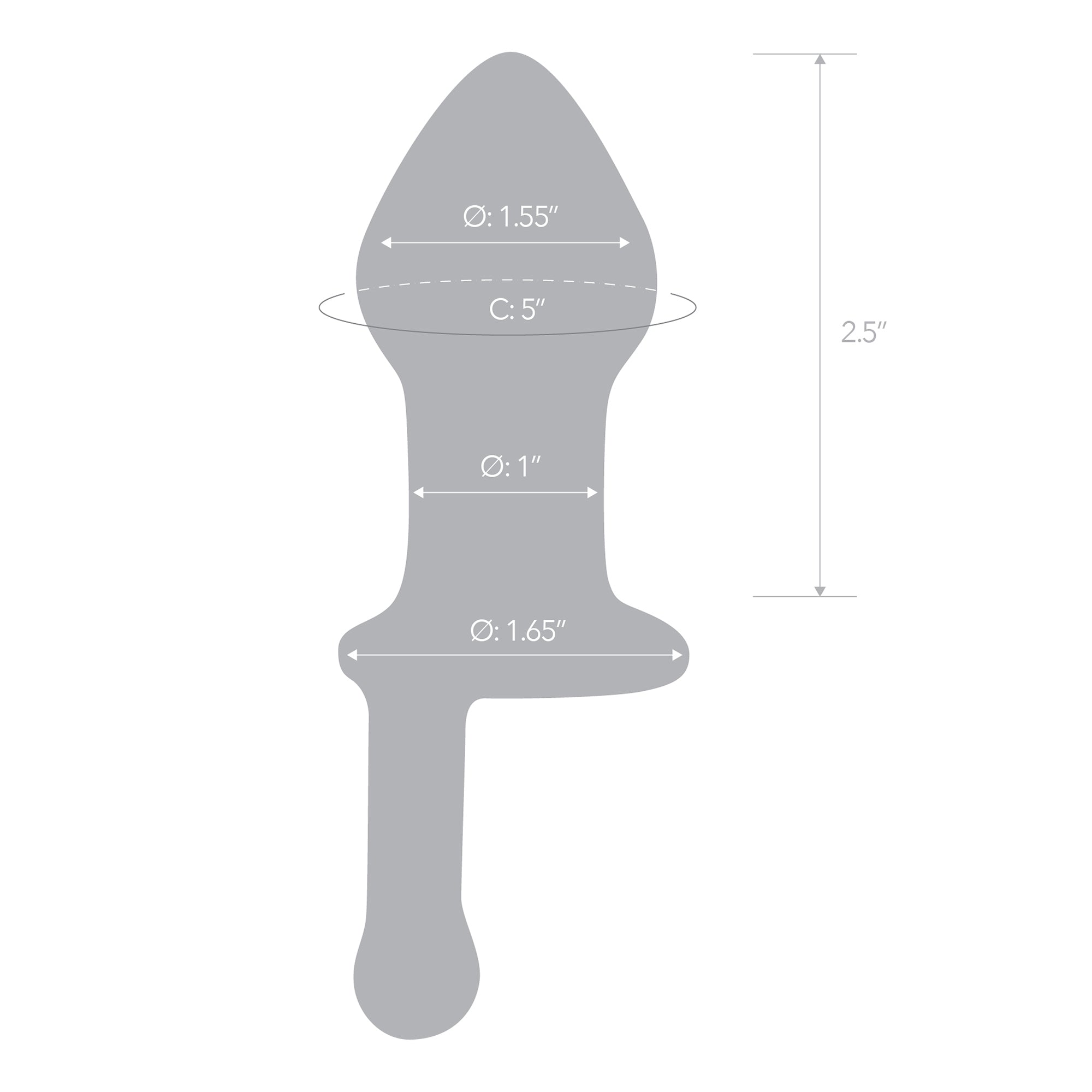 Specifications of the Gläs 5 inch Glass Juicer Glass Butt Plug
