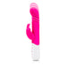 Rabbit Essentials Slim Shaft Thrusting Rabbit Vibrator with G-Spot Stimulation in Hot Pink