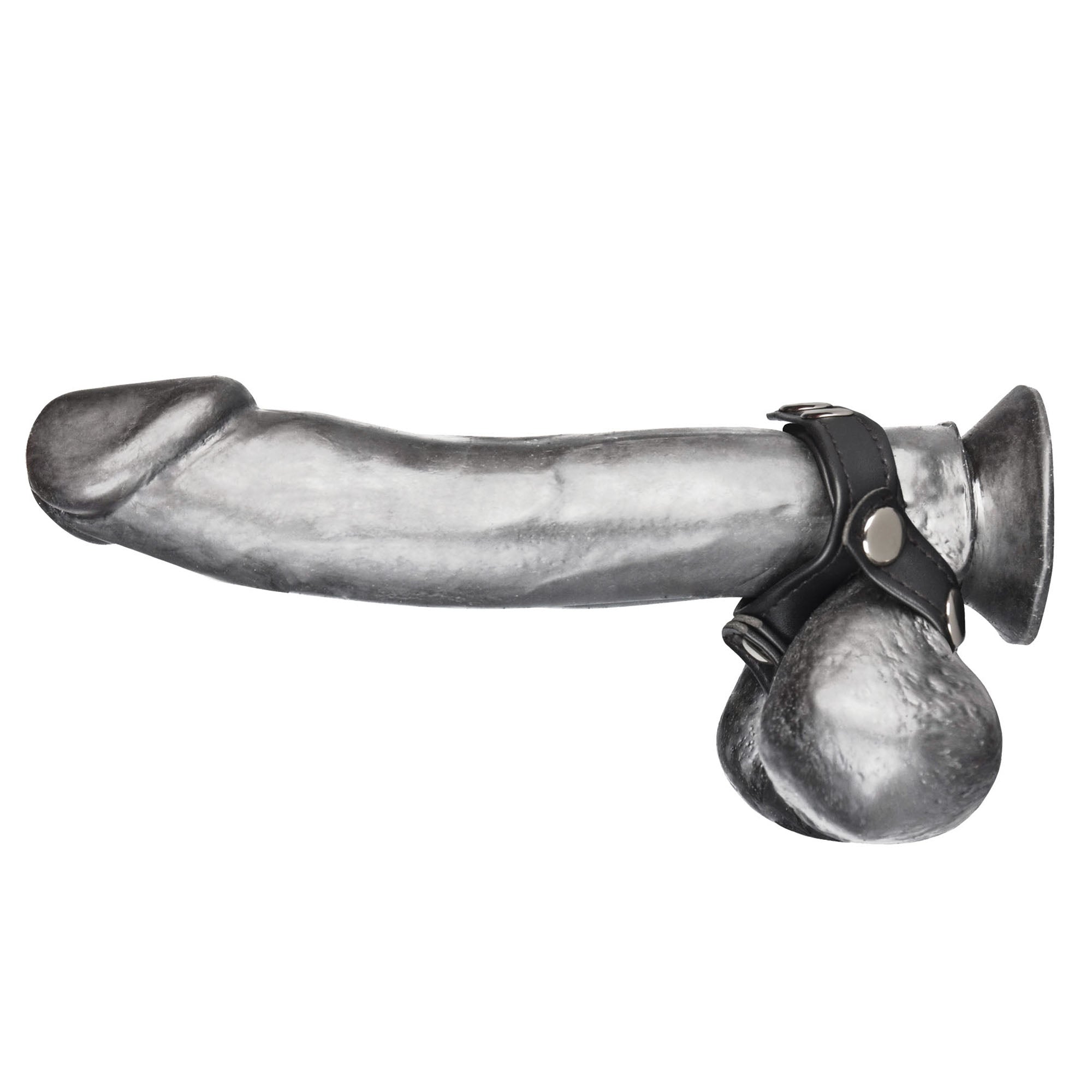 Blue Line Men V-Style Cock Ring with Ball Divider at glastoy.com