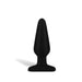 Hustler Seamless Silicone Butt Plug 5.5" in Black at Glastoy.com