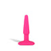 Hustler Seamless Silicone Butt Plug 4" in Hot Pink at Glastoy.com
