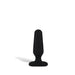 Hustler Seamless Silicone Butt Plug 3" in Black at Glastoy.com