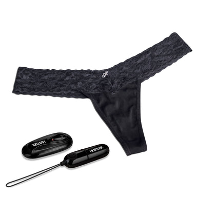 Hustler Vibrating Panties with Wireless Remote Control in black at glastoy.com