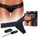 Hustler Vibrating Panties with Wireless Remote Control in black at glastoy.com