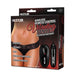 Packaging of Hustler Vibrating Panties with Wireless Remote Control in black at glastoy.com