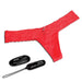 Hustler Vibrating Panties with Wireless Remote Control in Red at glastoy.com