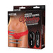 Packaging of Hustler Vibrating Panties with Wireless Remote Control in Red at glastoy.com