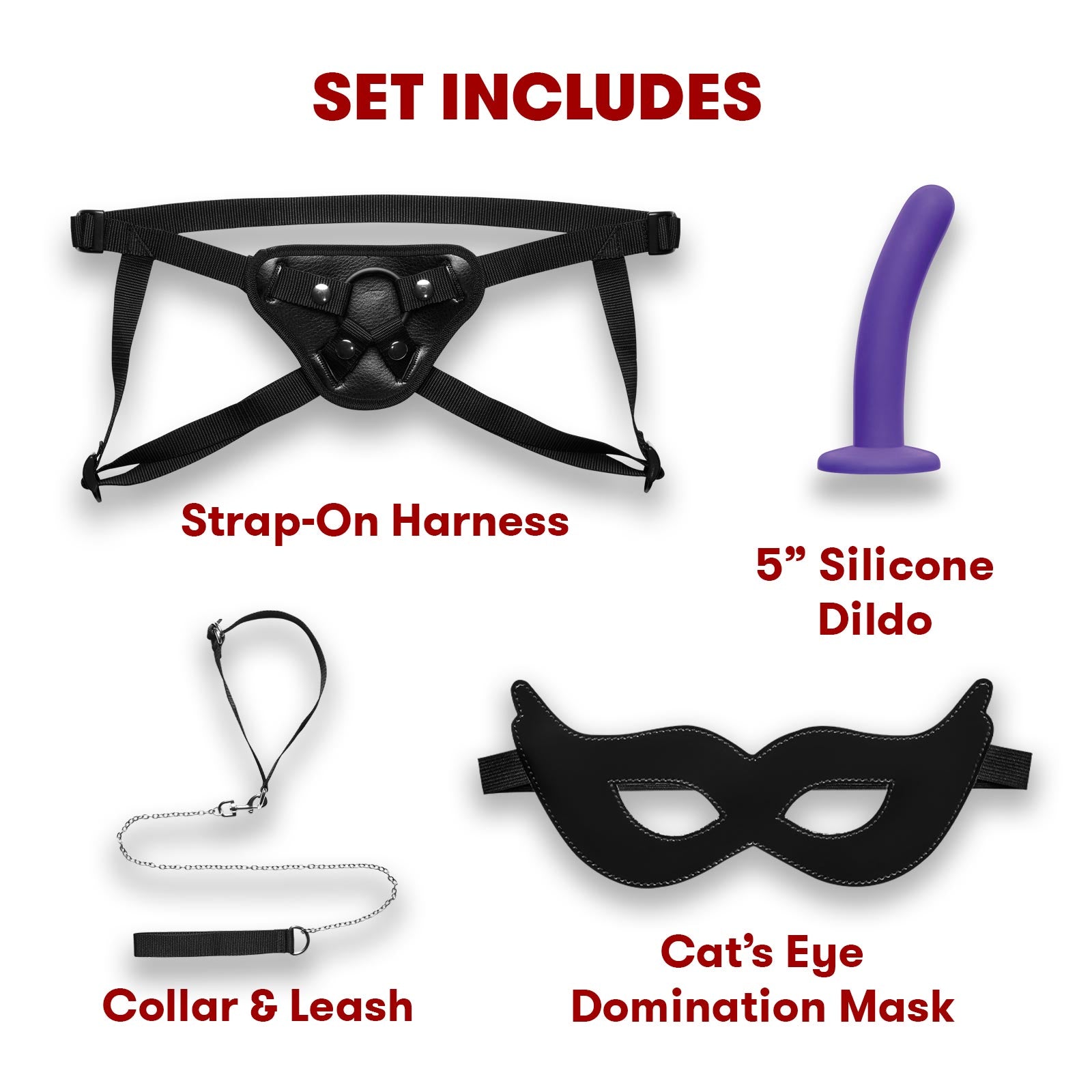 Lux Fetish Bondage-In-A-Box Everything You Need Bedspreader Complete 12-Piece Set at glastoy.com