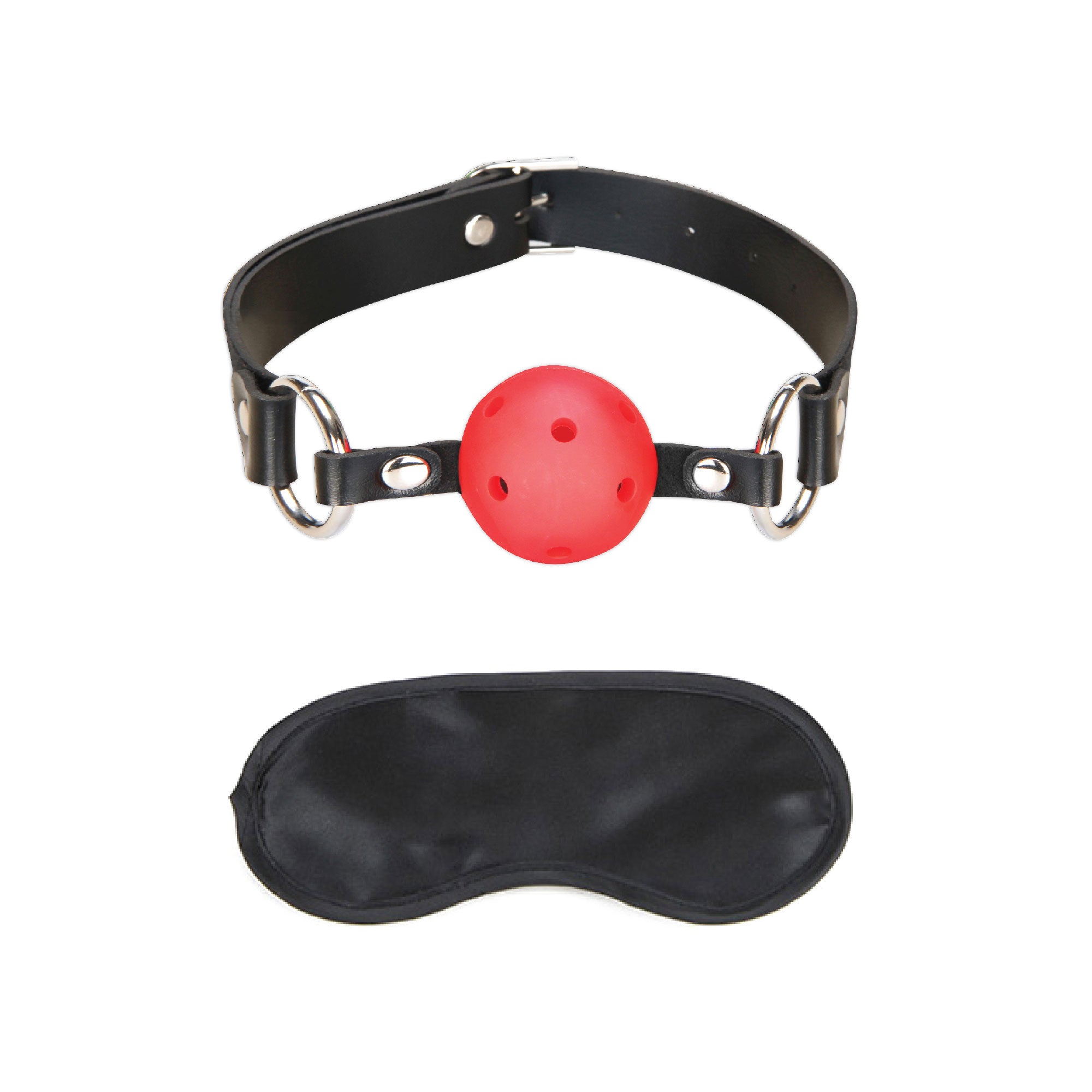 Lux Fetish Breathable Ball Gag - Red at glastoy.com
