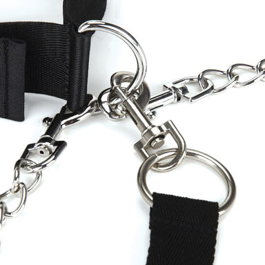 Shop the Lux Fetish Collar, Cuffs, and Leash Bondage Set at Glastoy.com