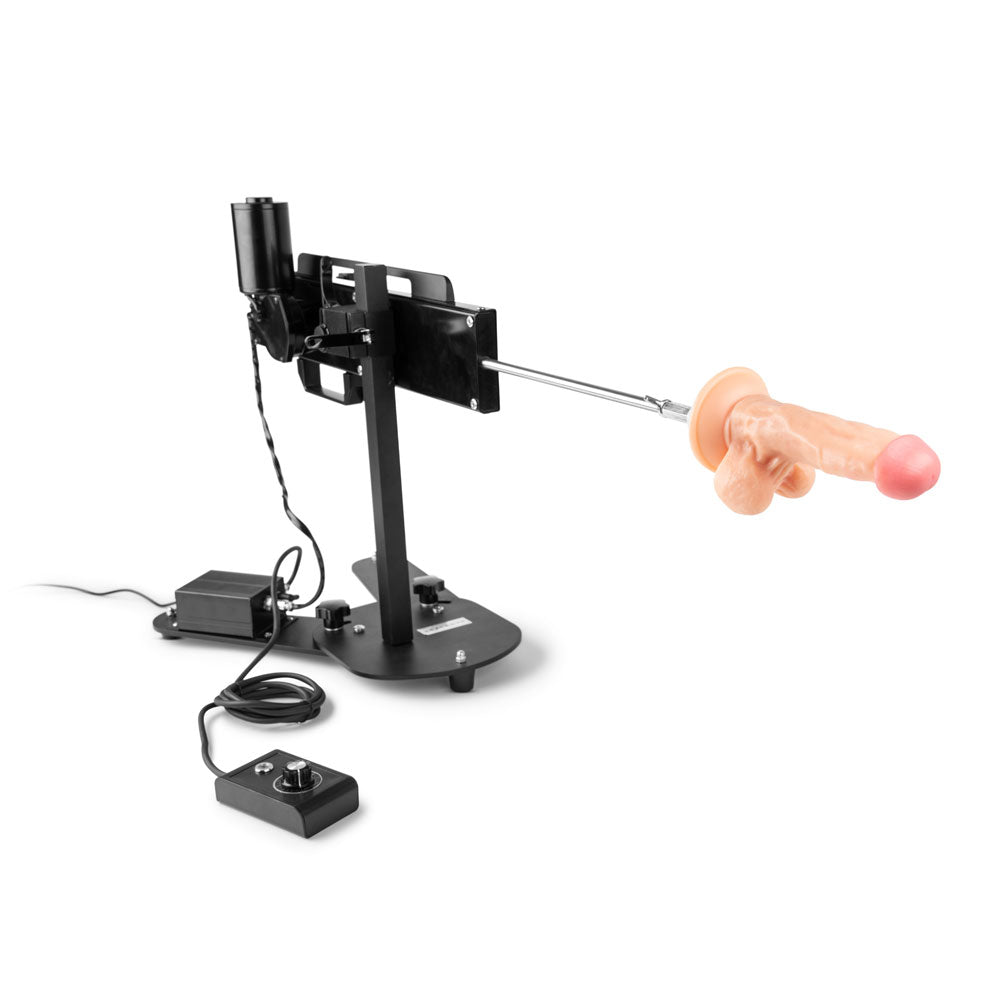 Lux Fetish Deep Penetrating Sex Machine With Realistic Dildo Attachment at Glastoy.com