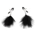 Lux Fetish Feather Nipple Clamps at glastoy.com