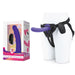 Packaging of the Pegasus 6" Curved Wave Silicone Pegging Dildo with Adjustable Strap On and Remote Control at Glastoy.com
