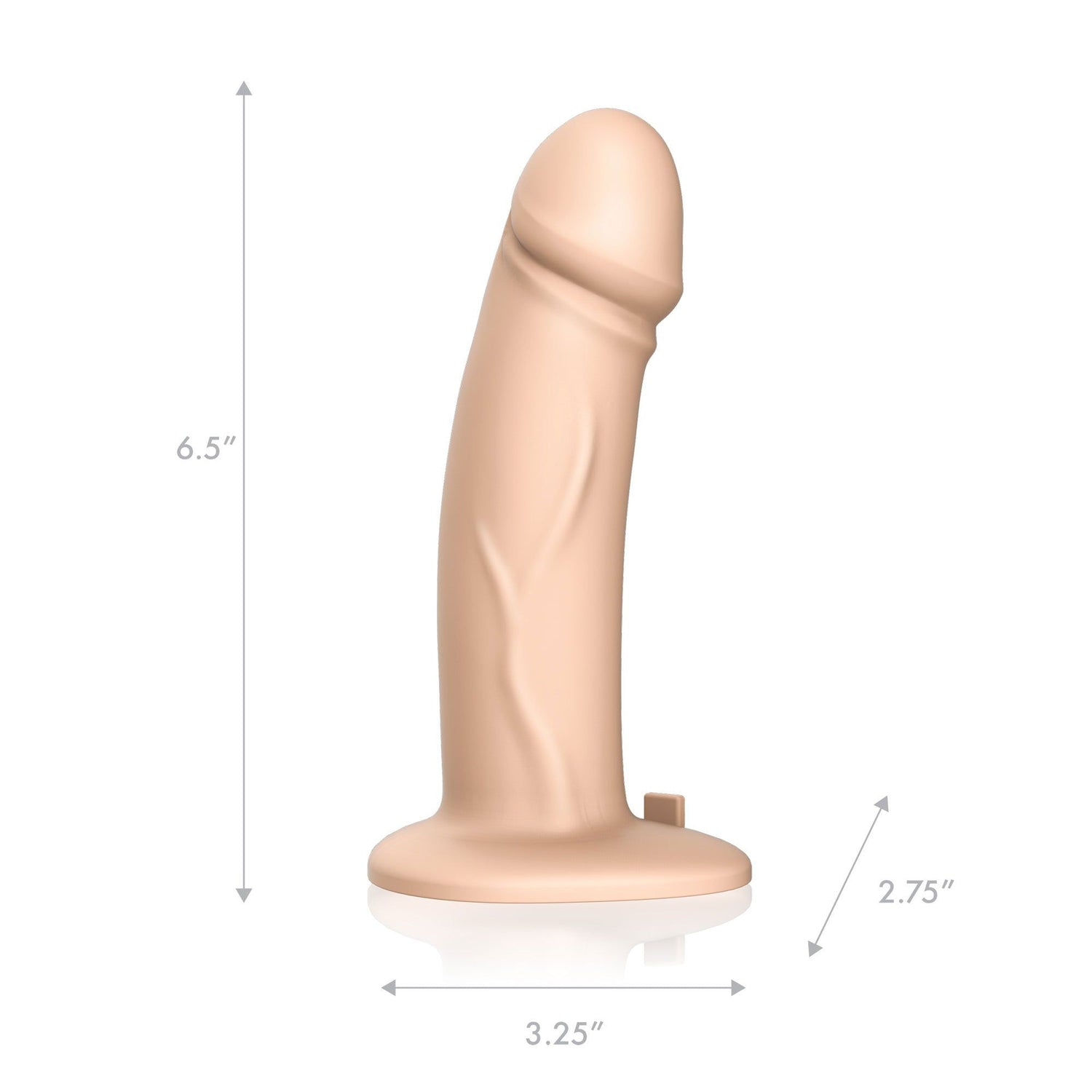 Pegasus 6.5" Realistic Silicone Vibrating Pegging Dildo with Remote Control and Adjustable Harness at glastoy.com