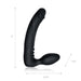 Pegasus 7" Strapless Strap-on Silicone Vibrating Pegging Dildo with Remote Control at glastoy.com