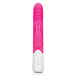 Rabbit Essentials Double Penetration Rabbit Vibrator with Rotating Shaft in Pink at Glastoy.com