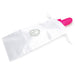 Rabbit Essentials Double Penetration Rabbit Vibrator with Rotating Shaft in Pink with Storage Pouch at Glastoy.com