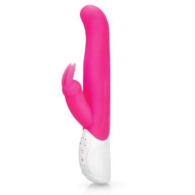 Rabbit Essentials G-Spot Rabbit Vibrator with Rotating Shaft in Pink at glastoy.com