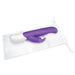 Rabbit Essentials G-Spot Rabbit Vibrator with Rotating Shaft in Purple with Storage Pouch at glastoy.com