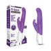 Packaging of Rabbit Essentials G-Spot Rabbit Vibrator with Rotating Shaft in Purple at glastoy.com