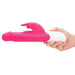 Shop the Rabbit Essentials Realistic Rabbit Vibrator with Throbbing Shaft in Pink at Glastoy.com