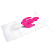 Rabbit Essentials Slim Realistic Double Penetration Rabbit Vibrator with Rotating Beads in Pink with Storage Pouch at glastoy.com