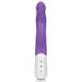 Rabbit Essentials Slim Shaft Rabbit Vibrator with Rotating Beads in Purple at Glastoy.com