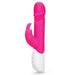 Rabbit Essentials Thrusting Rabbit Vibrator with Throbbing Shaft in Pink at glastoy.com