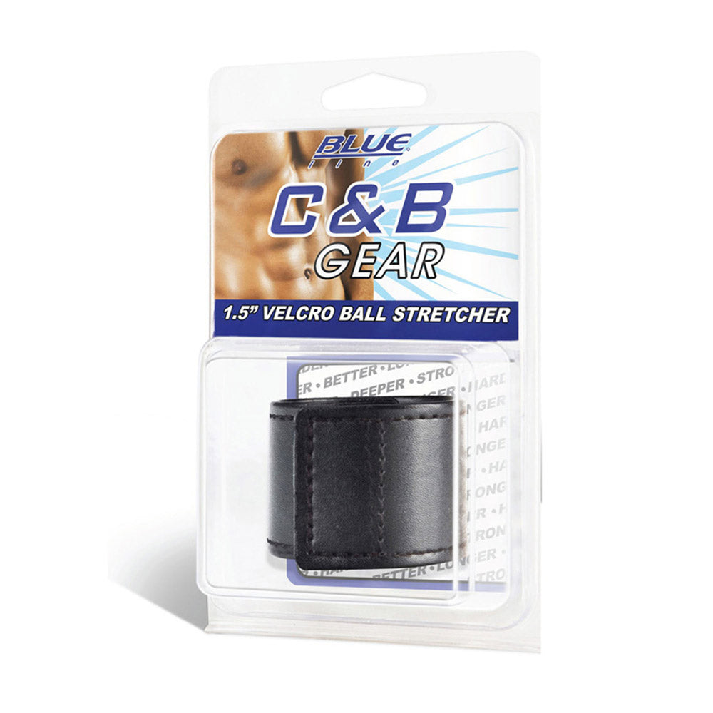 Packaging of the Blue Line Men 1.5" Velcro Ball Stretcher at glastoy.com