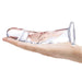 Gläs 7 inch Curved Realistic Glass Dildo with Veins at glastoy.com