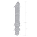Specifications of Gläs 12 inch Double Ended Glass Dildo with Anal Beads