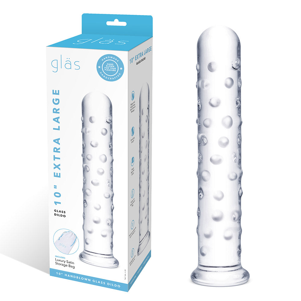 Packaging of Gläs 10 inch Extra Large Glass Dildo at glastoy.com