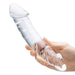 Gläs 10.5 inch Girthy Realistic Double Dong Double Ended Glass Dildo at glastoy.com 
