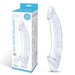 Packaging of Gläs 10.5 inch Girthy Realistic Double Dong Double Ended Glass Dildo at glastoy.com 