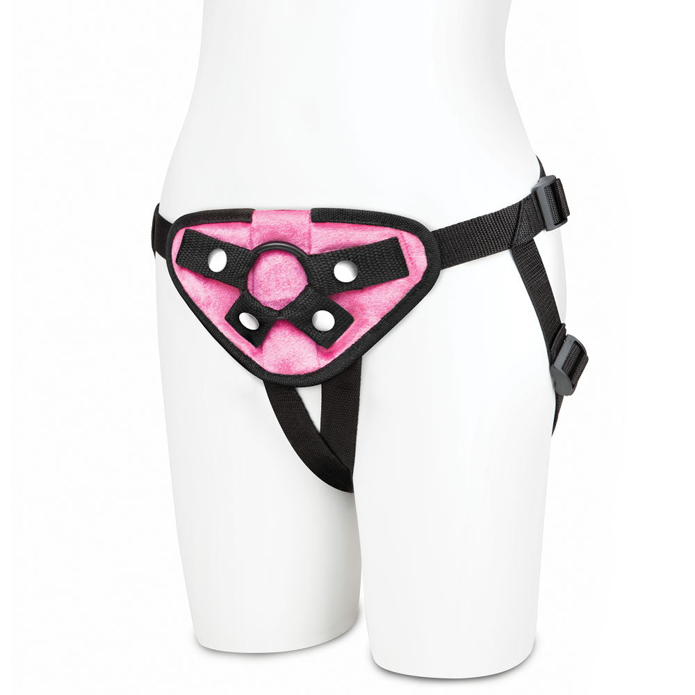 Buy the Lux Fetish Adjustable Strap-on Harness, Pink at Glastoy.com