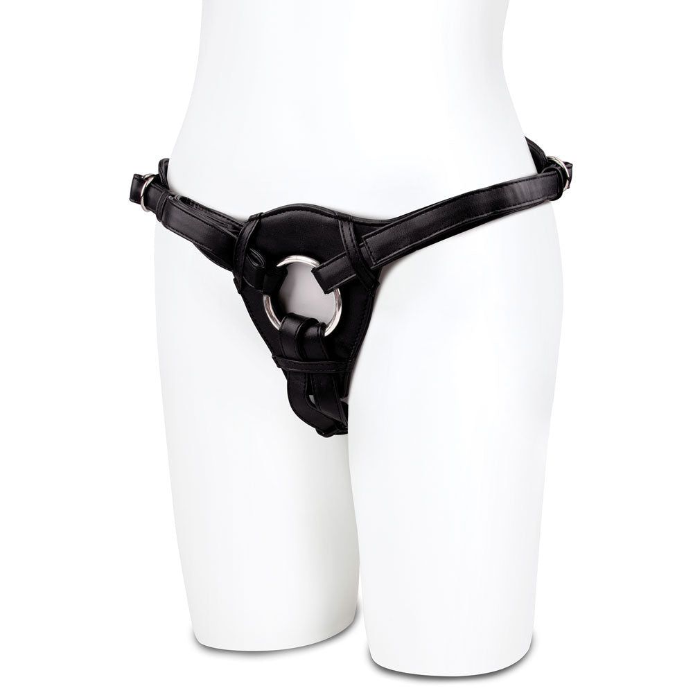 Shop the Faux Leather Strap-on Harness Set by Lux Fetish at Glastoy.com